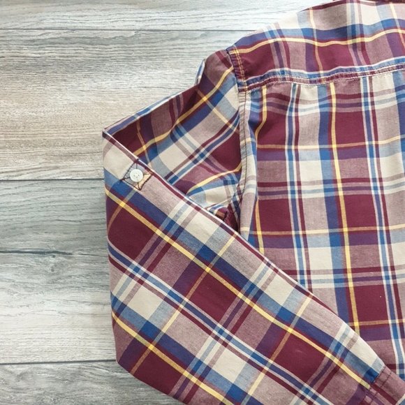 Urban Pipeline Men Medium Long Sleeve Shirt Plaid Casual Work Weekend Relax FLAW - Picture 11 of 12